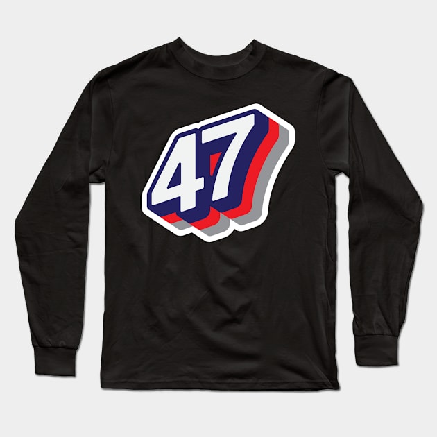 47 Long Sleeve T-Shirt by MplusC